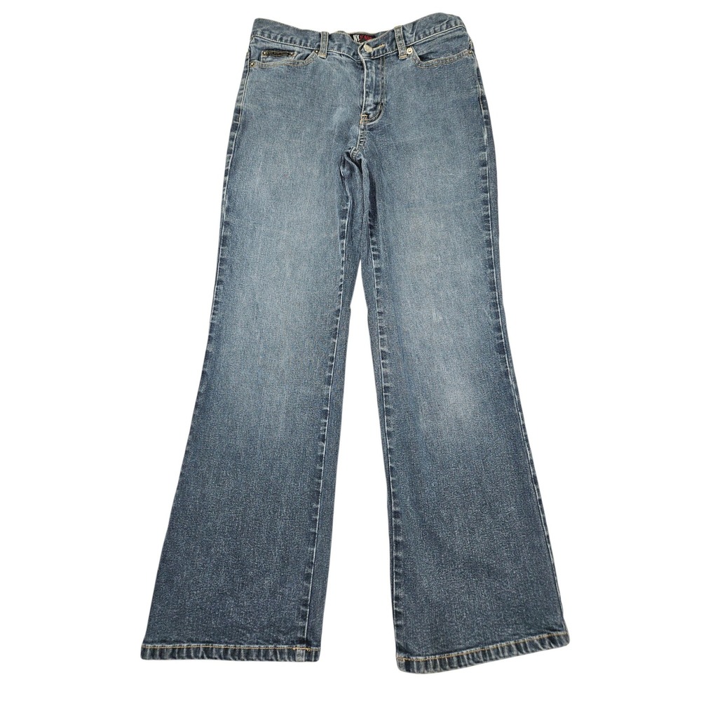 VTG New York & Company 90s Flare Leg Denim Jeans Medium Wash Sz 4 Petite